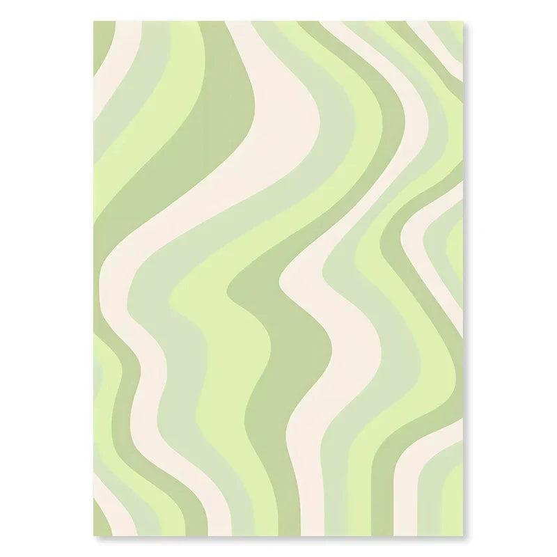 DecorBites™ Pastel Danish Flower Wall Art Print