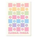 DecorBites™ Pastel Danish Flower Wall Art Print