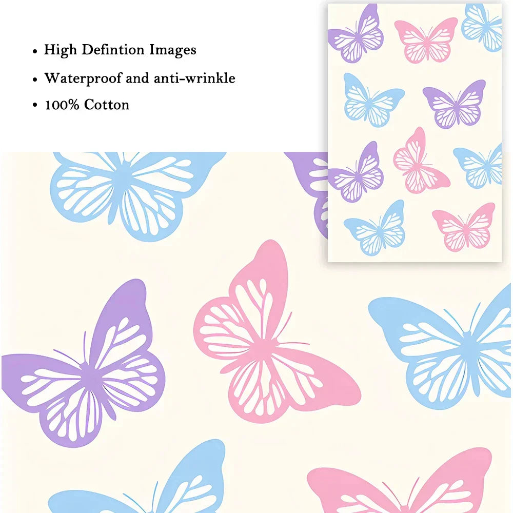 DecorBites™ Pastel Smile Flower Canvas Wall Art