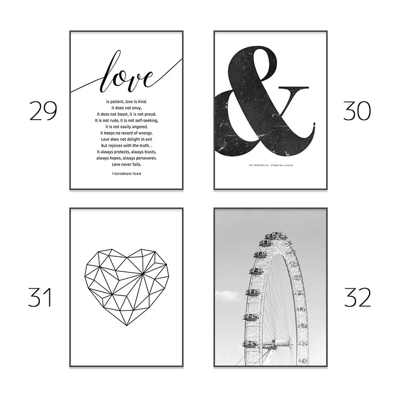 DecorBites™ Pink Aesthetic Wall Art Posters - Modern Decor