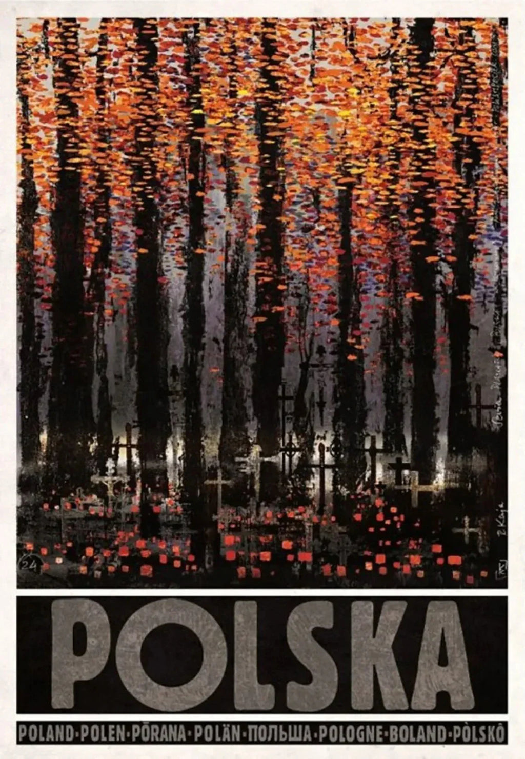 DecorBites™ Poland City Landmarks Canvas Wall Art