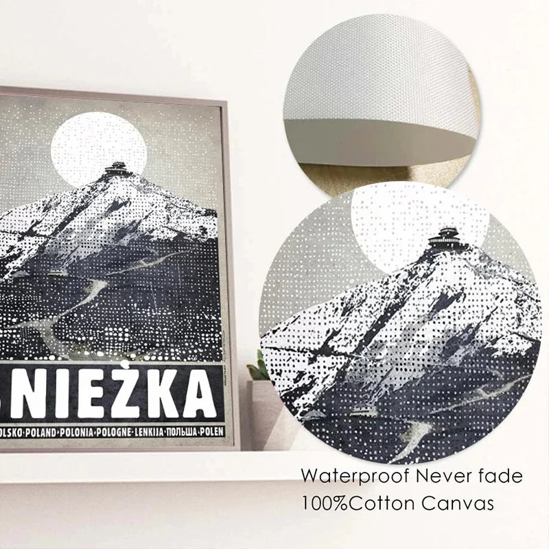 DecorBites™ Poland City Landmarks Canvas Wall Art