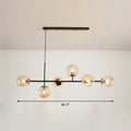 DecorBites™ Postmodern 6-Light Island Lamp with Glass Ball Shades for Dining Rooms