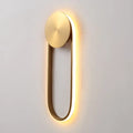 DecorBites™ Postmodern Brass Arc Wall Sconce LED Lamp for Bedroom