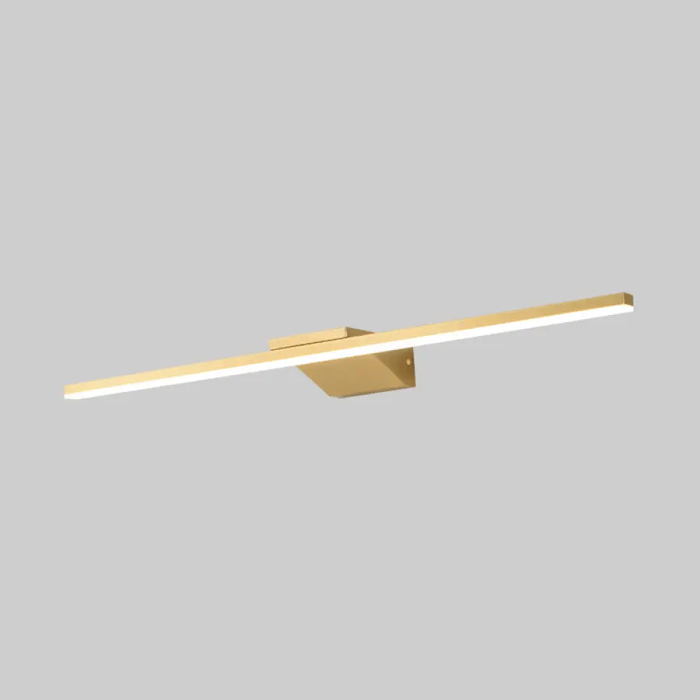 DecorBites™ Postmodern Brass LED Sconce Vanity Light with Acrylic Bath Wall Fixture