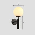 DecorBites™ Postmodern Glass Ball Wall Light for Bedroom - Single Bulb Sconce Kit