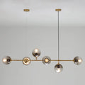 DecorBites™ Postmodern Gold Island Pendant with Glass Shades- Set of 6