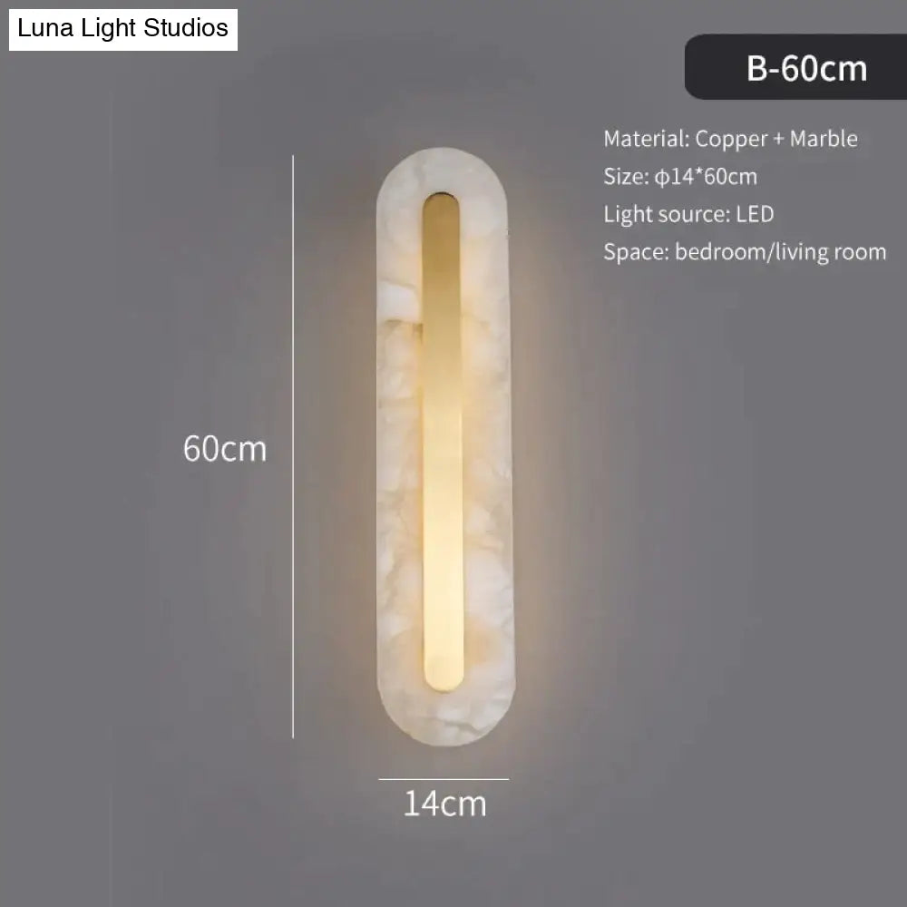 DecorBites™ Postmodern Luxury Copper Marble Wall Lamp in Gold shade For Living Room Restaurant Bedroom Indoor Wall Lamp