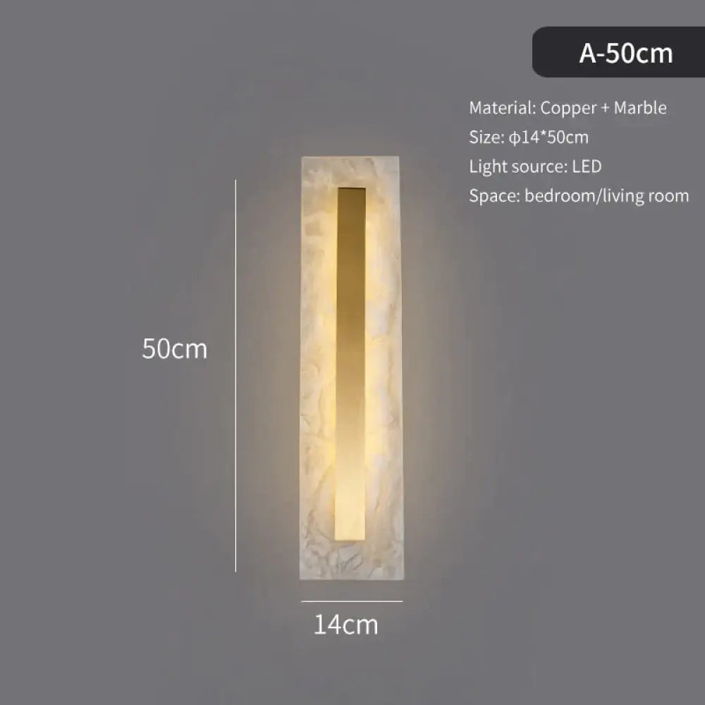 DecorBites™ Postmodern Luxury Copper Marble Wall Lamp in Gold shade For Living Room Restaurant Bedroom Indoor Wall Lamp