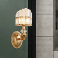DecorBites™ Postmodern Tri-Sided Crystal Rod Wall Light in Gold - Half-Shade, 1 Head, Wall Mounted Lamp