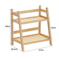 DecorBites™ Rattan 2-Tier Desktop Organizer Shelf