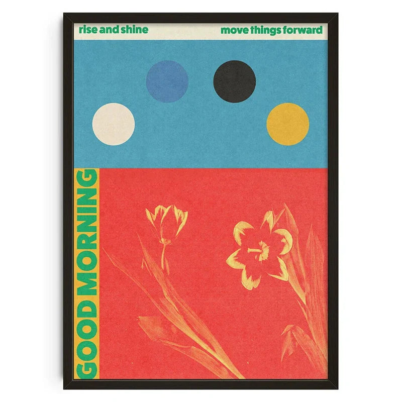 DecorBites™ Retro Abstract Canvas Print for Home Décor