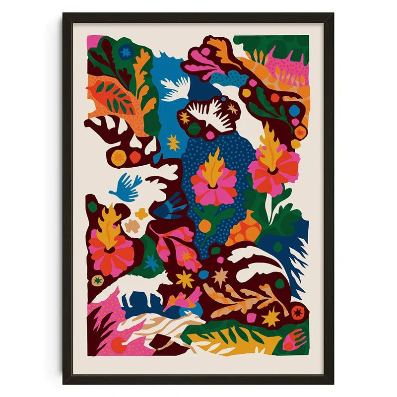 DecorBites™ Retro Abstract Canvas Print Wall Art