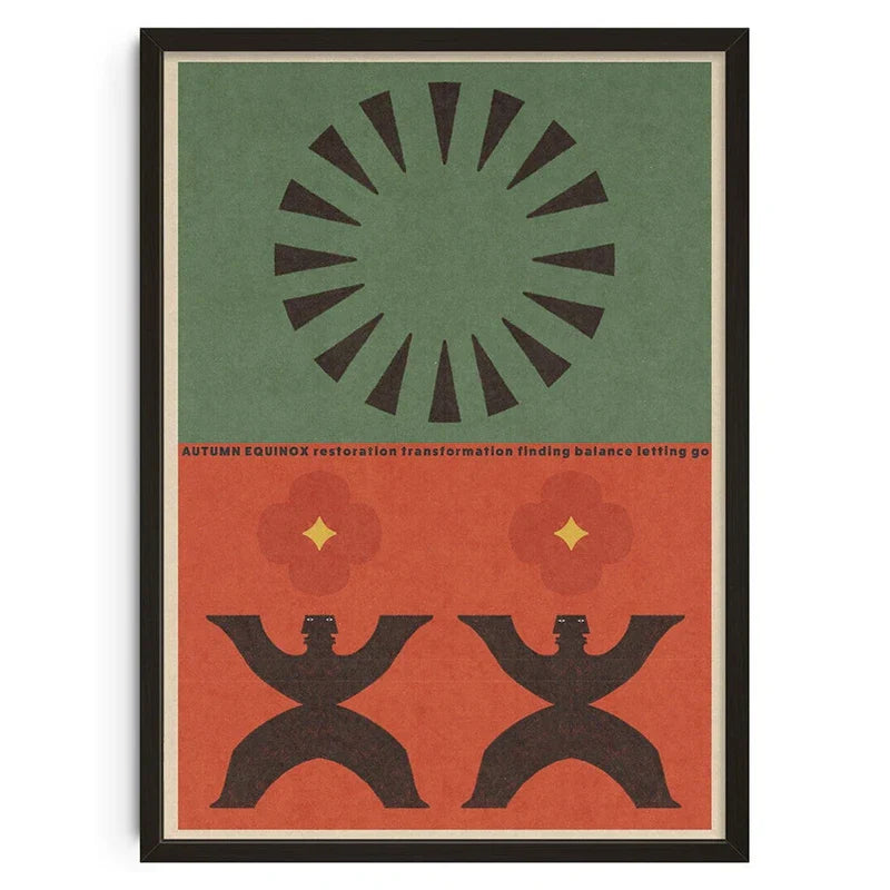 DecorBites™ Retro Abstract Canvas Print Wall Art Home Decor