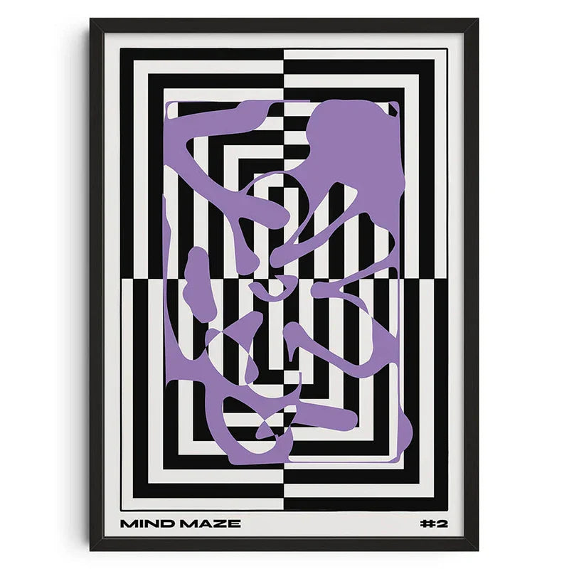 DecorBites™ Retro Abstract Canvas Print Wall Art Home Decor