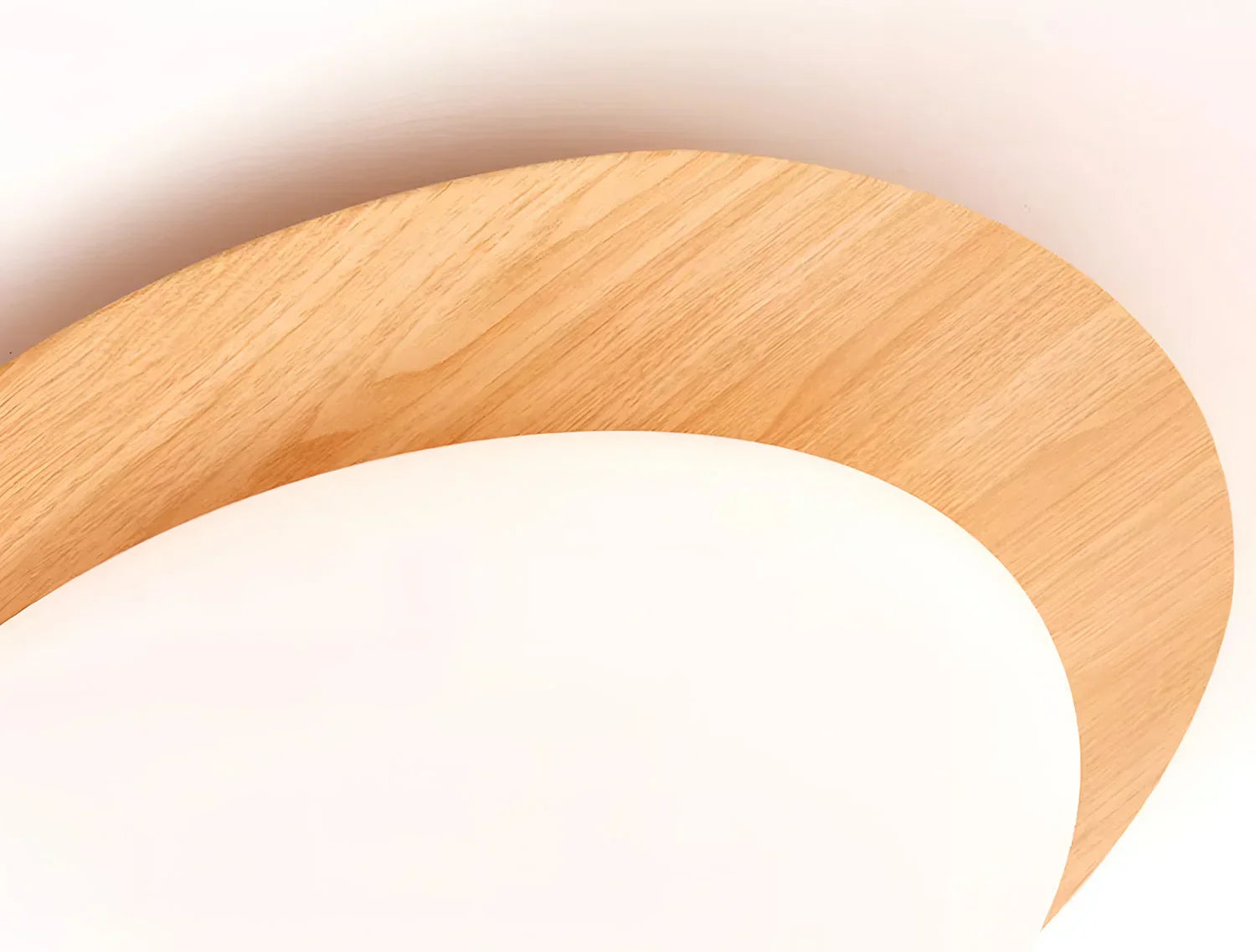 DecorBites™ Retro-Style Walnut Acrylic Ceiling Light