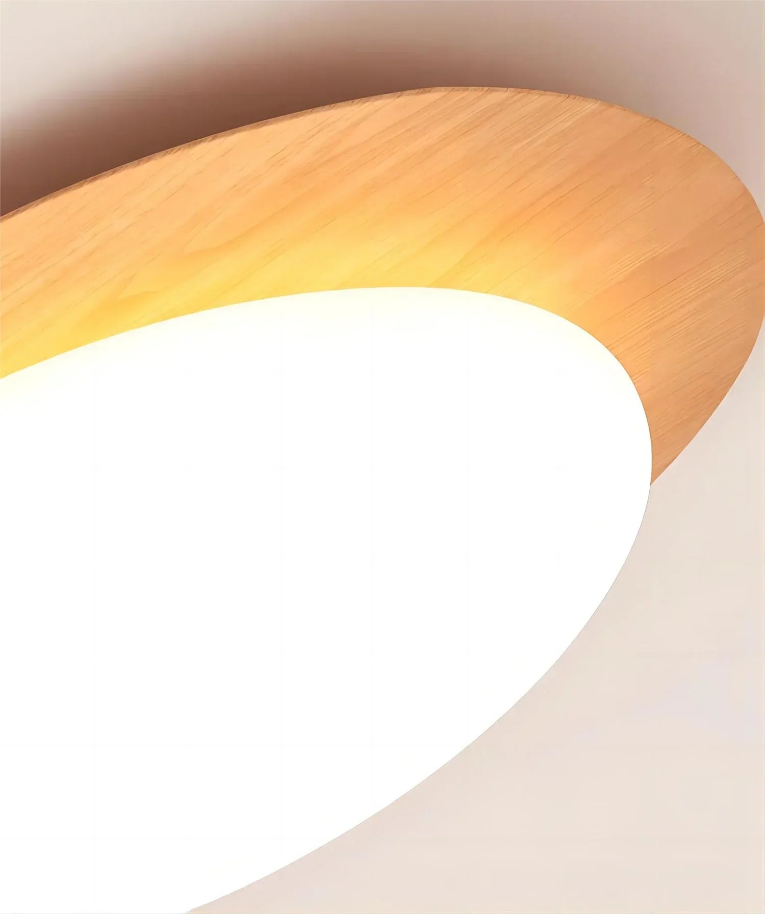 DecorBites™ Retro-Style Walnut Acrylic Ceiling Light