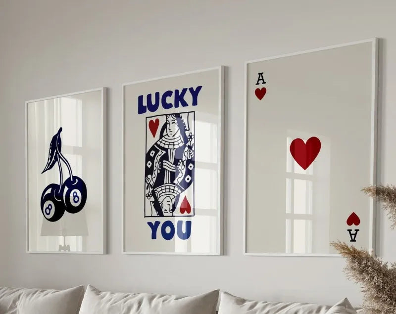 DecorBites™ Retro Wall Art Posters Set - Funky Queen-themed Canvas Art