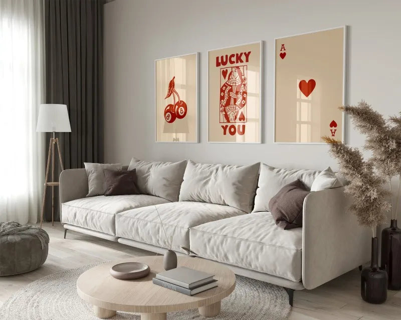 DecorBites™ Retro Wall Art Posters Set - Funky Queen-themed Canvas Art