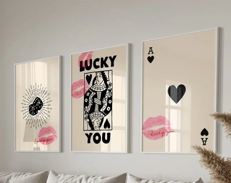 DecorBites™ Retro Wall Art Posters Set - Funky Queen-themed Canvas Art