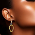 Yellow Xmas Light Earrings Stylish Sophisticated Statement Jewelry
