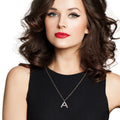 Statement Gold Initial A Necklace Stylish Fashion Jewelry Accessory