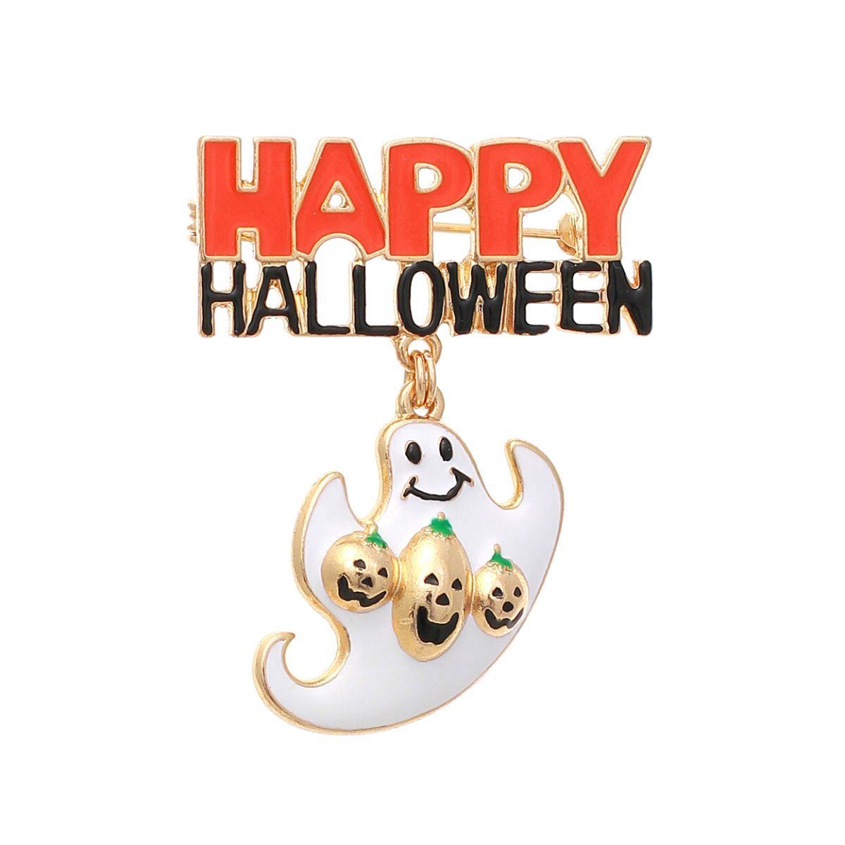 Ghost Brooch Halloween Accessory Stylish Statement Jewelry