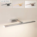 DecorBites™ Rotatable LED Vanity Mirror Light: Sleek Metal Linear Wall Sconce for Bathrooms