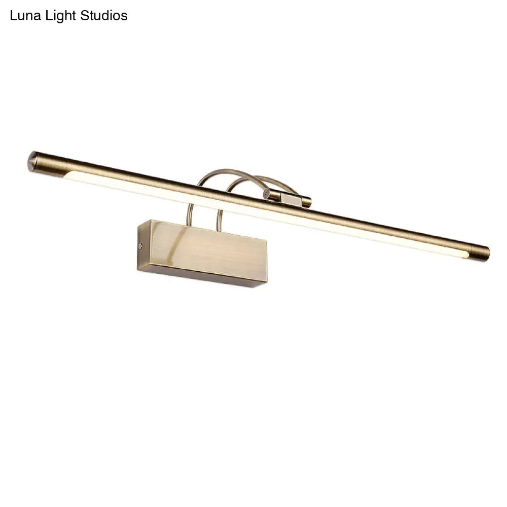DecorBites™ Rotatable Metal Tubular LED Vanity Sconce - Simple Style Wall Mount Lighting for Bath