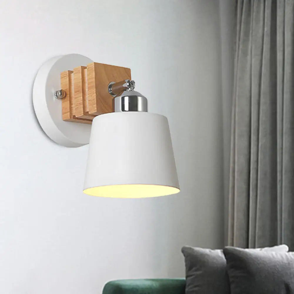 DecorBites™ Rotatable Wall Light Nordic Style Wall Lamp, 1 Head, White Finish - Bedside or Bathroom