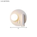 DecorBites™ Round Wall Sconce with Warm/White LED Downlight in Simplicity Acrylic