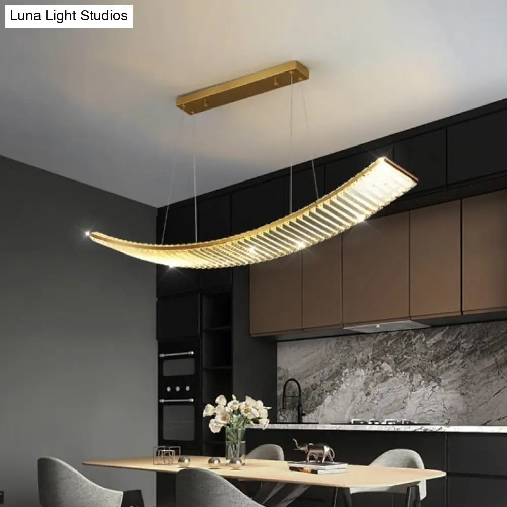 DecorBites™ Shopia - Luxury Arch Crystal Suspension Chandelier - Modern Lighting Design
