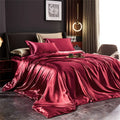 DecorBites™ Silk Bedding Set: Luxury Satin Sheets & Pillowcases