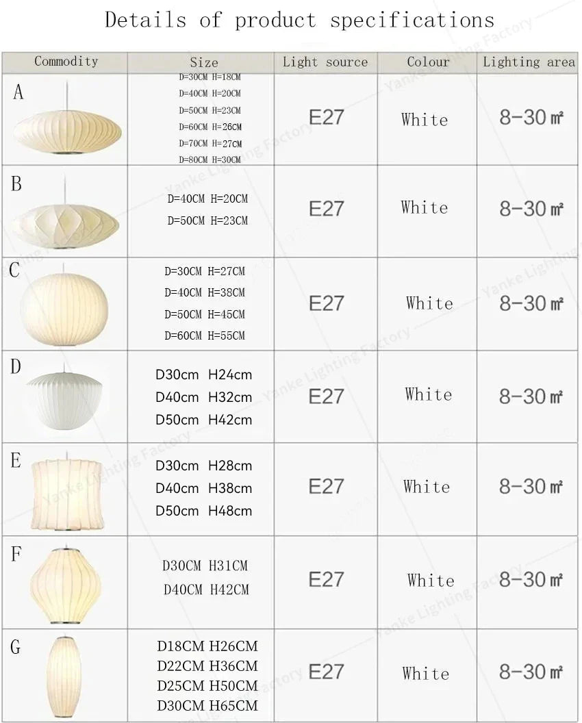 DecorBites™ Silk LED Pendant Lamp - Modern Designer Lighting
