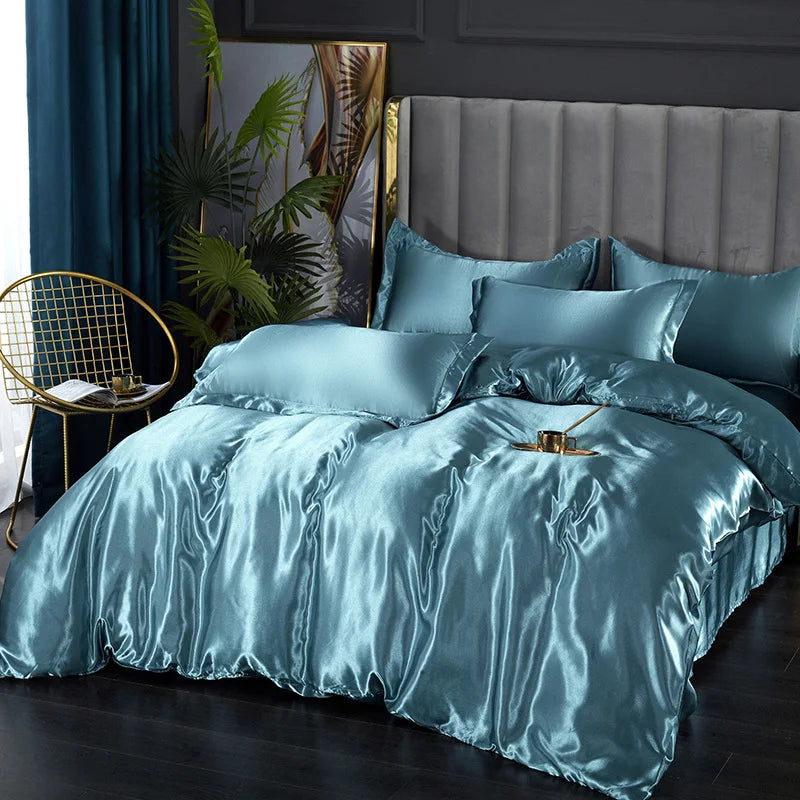DecorBites™ Silk Luxury Bedding Set - Various Sizes