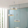 DecorBites™ Silver Minimalist Acrylic Pendant Cluster Ceiling Light - Elegant Dining Room Decoration