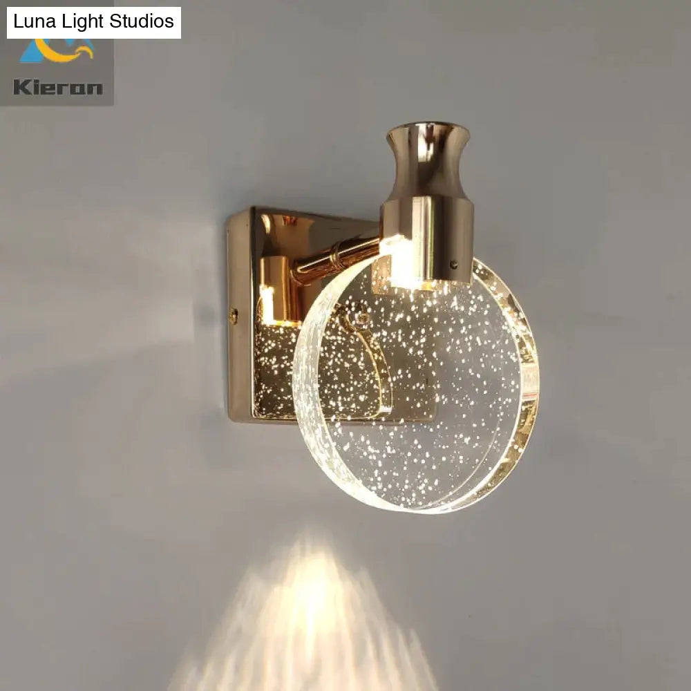 DecorBites™ Simple Crystal LED Wall Lamp for Bathroom Bedroom