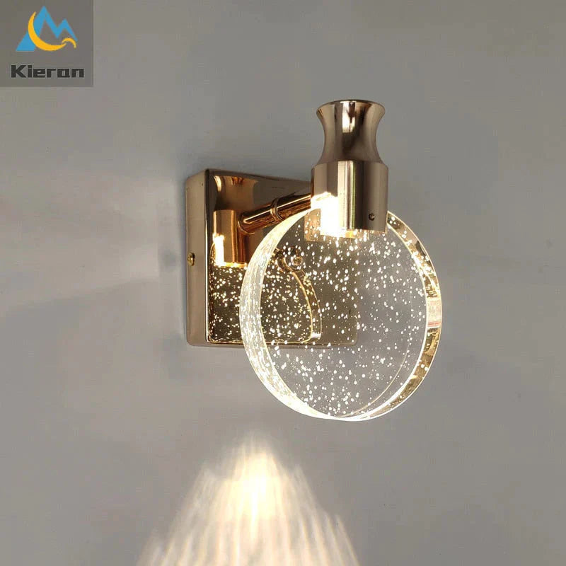 DecorBites™ Simple Crystal LED Wall Lamp for Bathroom Bedroom