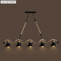 DecorBites™ Simple retro led chandelier Nordic hemp rope cafe chandelier modern novelty American bar restaurant chandelier ceiling