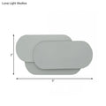 DecorBites™ Simple & Stylish Grey Metal Oval Shade Sconce for Bedroom - Warm/White LED Wall Light Fixture