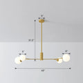 DecorBites™ Simplicity Opal Glass Molecular Island Suspension Light for Dining Rooms