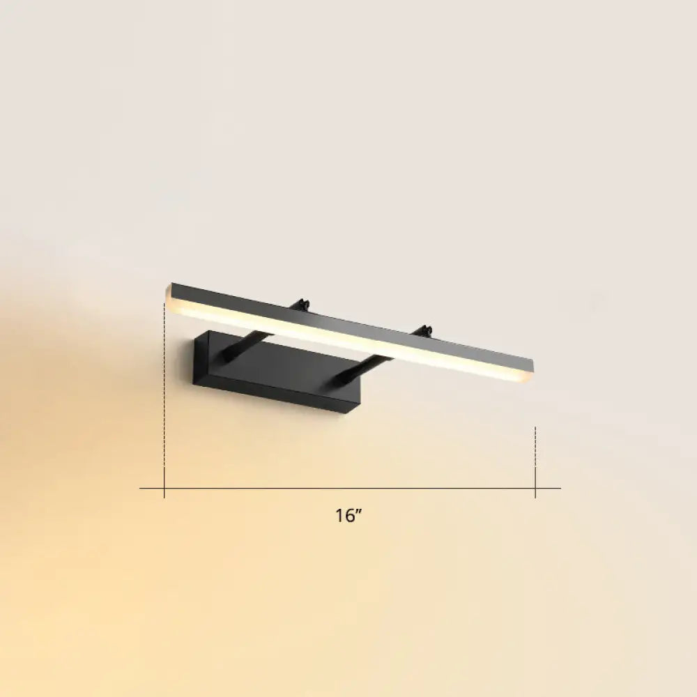 DecorBites™ Sleek Acrylic Bedroom Vanity Light Fixture with Pivoting Bar LED Wall Mount