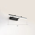 DecorBites™ Sleek Acrylic Bedroom Vanity Light Fixture with Pivoting Bar LED Wall Mount