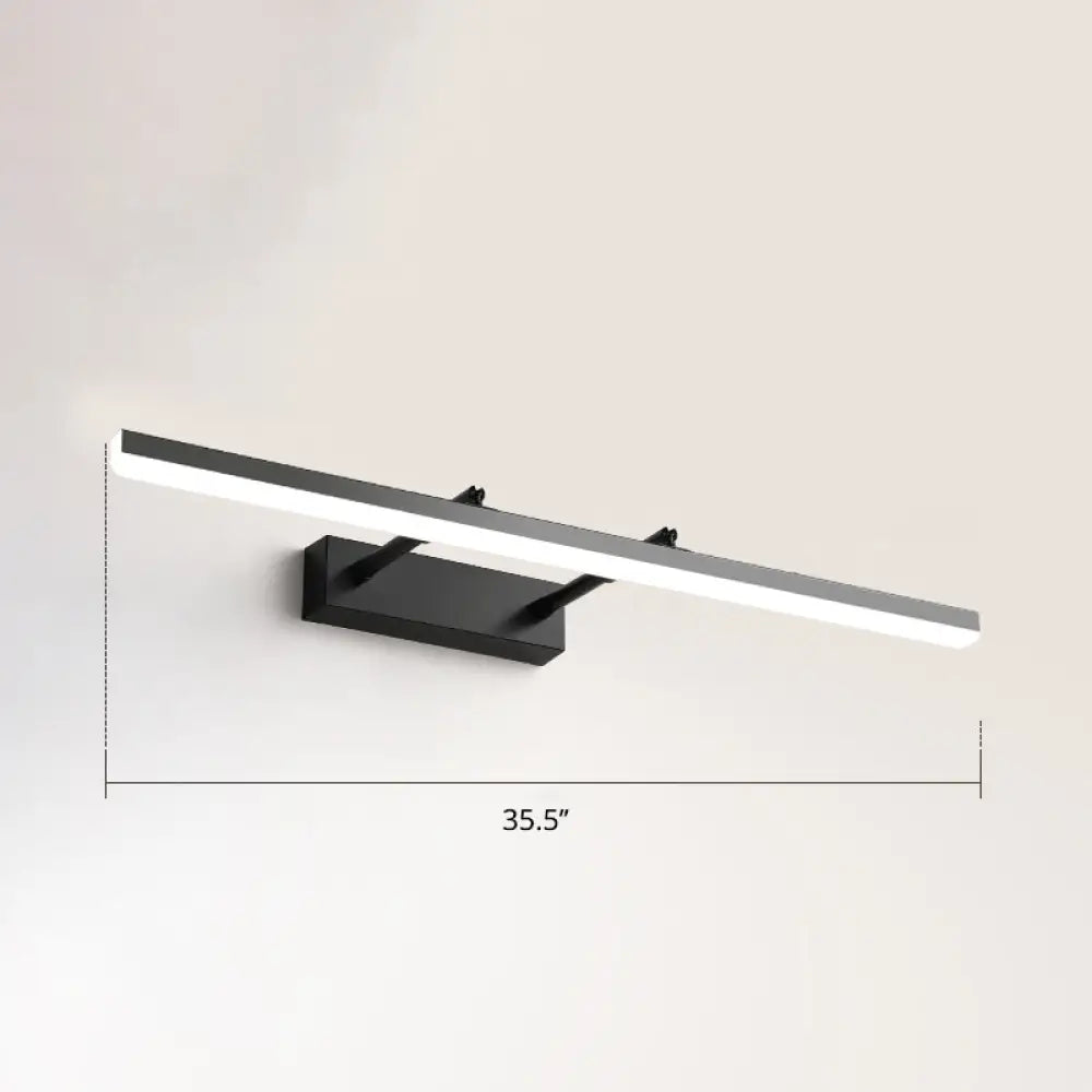 DecorBites™ Sleek Acrylic Bedroom Vanity Light Fixture with Pivoting Bar LED Wall Mount