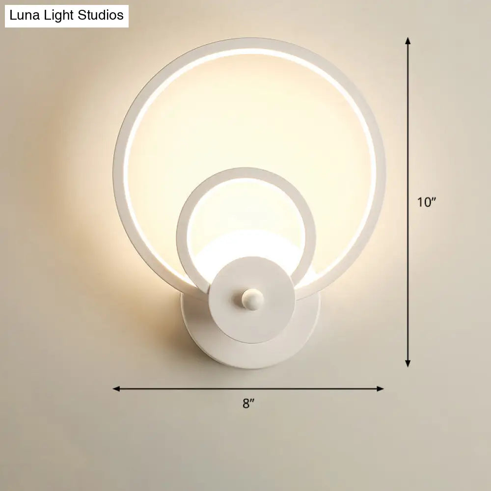 DecorBites™ Sleek Acrylic Loop LED Wall Sconce - Stylish Bedroom Light Fixture