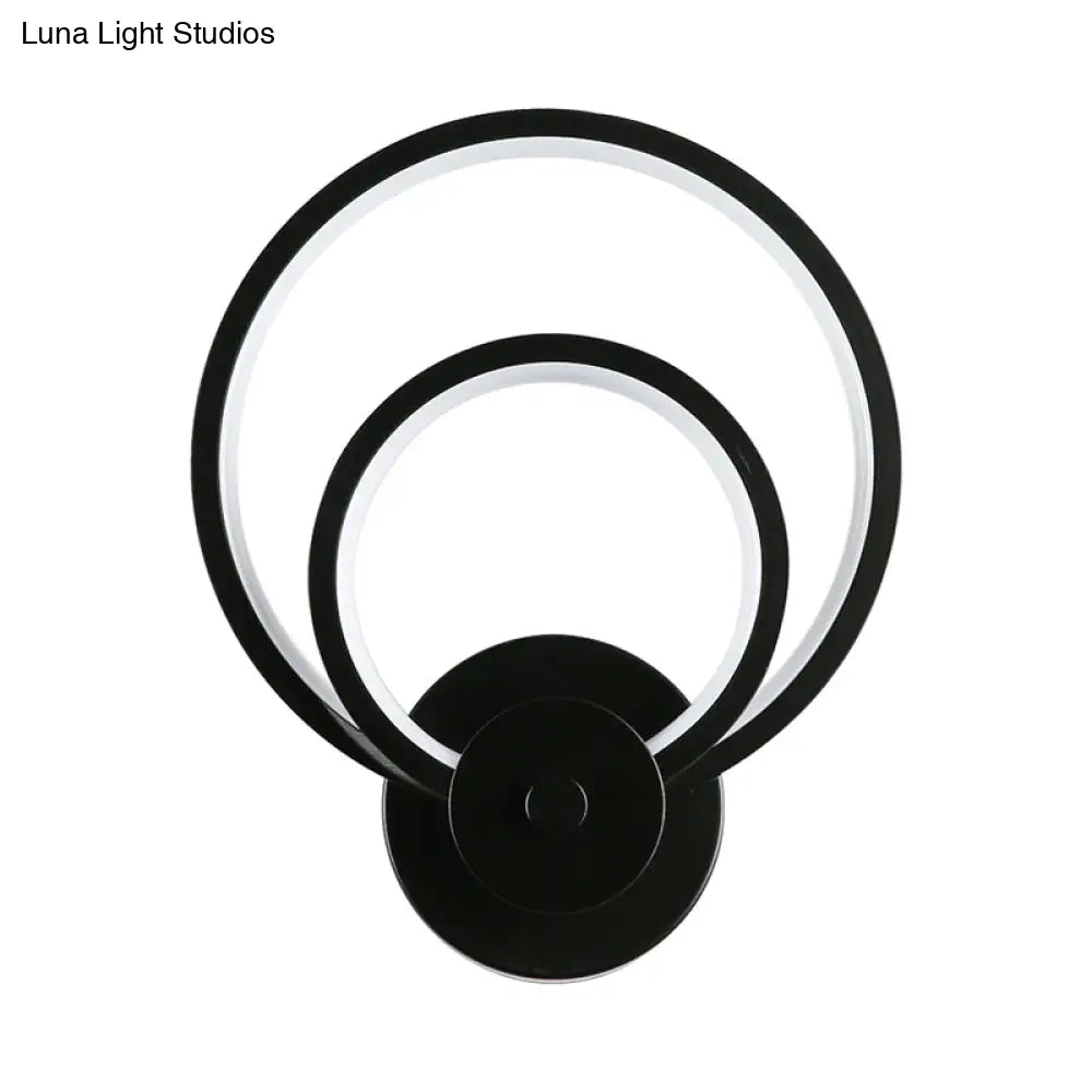 DecorBites™ Sleek Acrylic Loop LED Wall Sconce - Stylish Bedroom Light Fixture