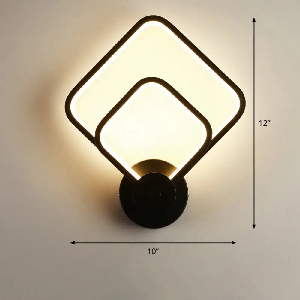 DecorBites™ Sleek Acrylic Loop LED Wall Sconce - Stylish Bedroom Light Fixture