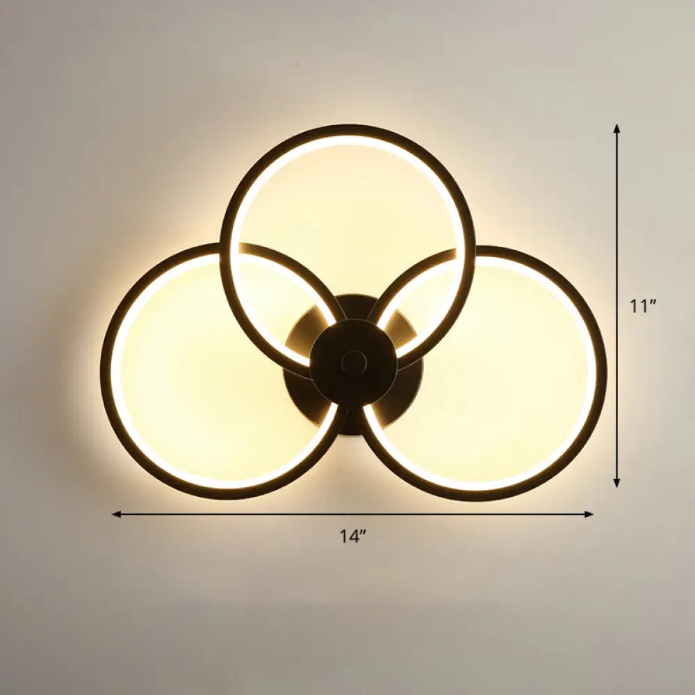 DecorBites™ Sleek Acrylic Loop LED Wall Sconce - Stylish Bedroom Light Fixture