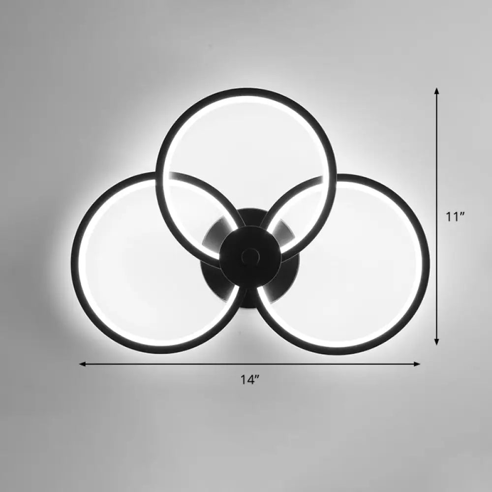 DecorBites™ Sleek Acrylic Loop LED Wall Sconce - Stylish Bedroom Light Fixture