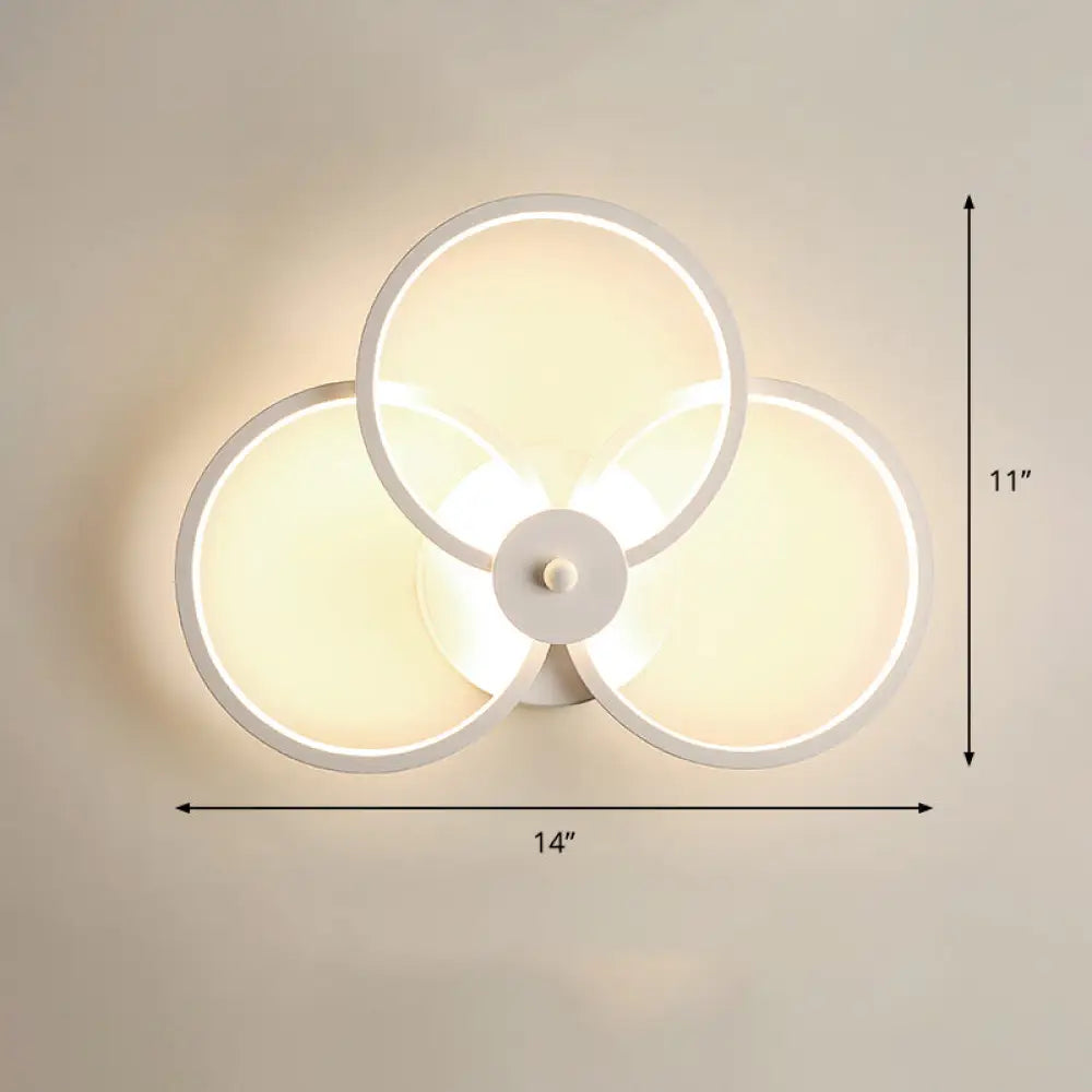 DecorBites™ Sleek Acrylic Loop LED Wall Sconce - Stylish Bedroom Light Fixture